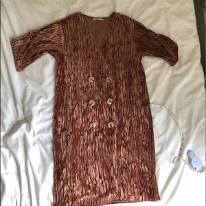 Zara velvet dress in size s